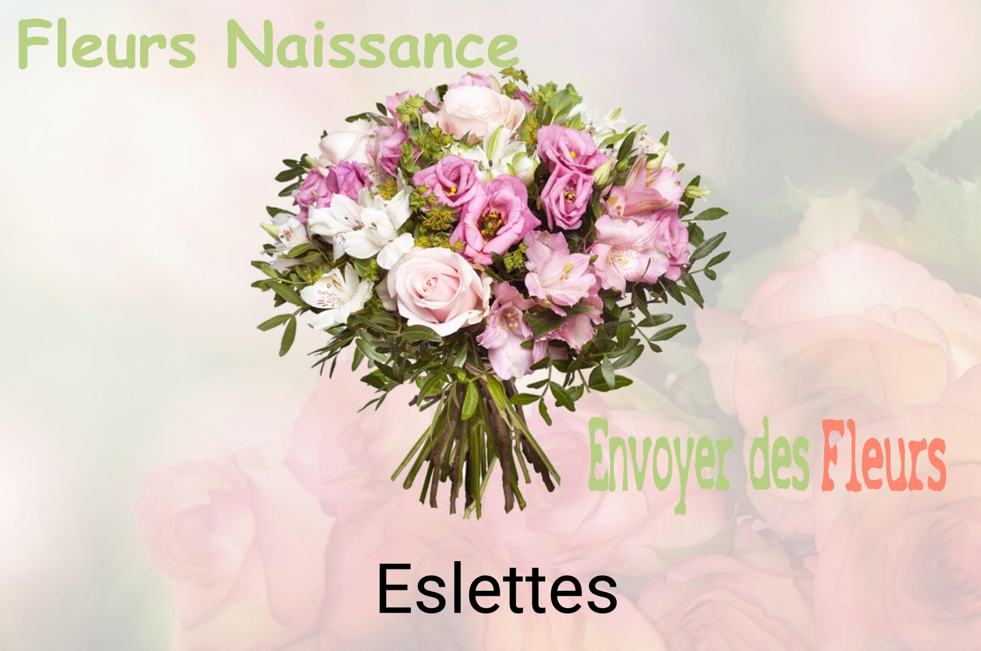Bouquet de fleurs de naissance livré à Eslettes