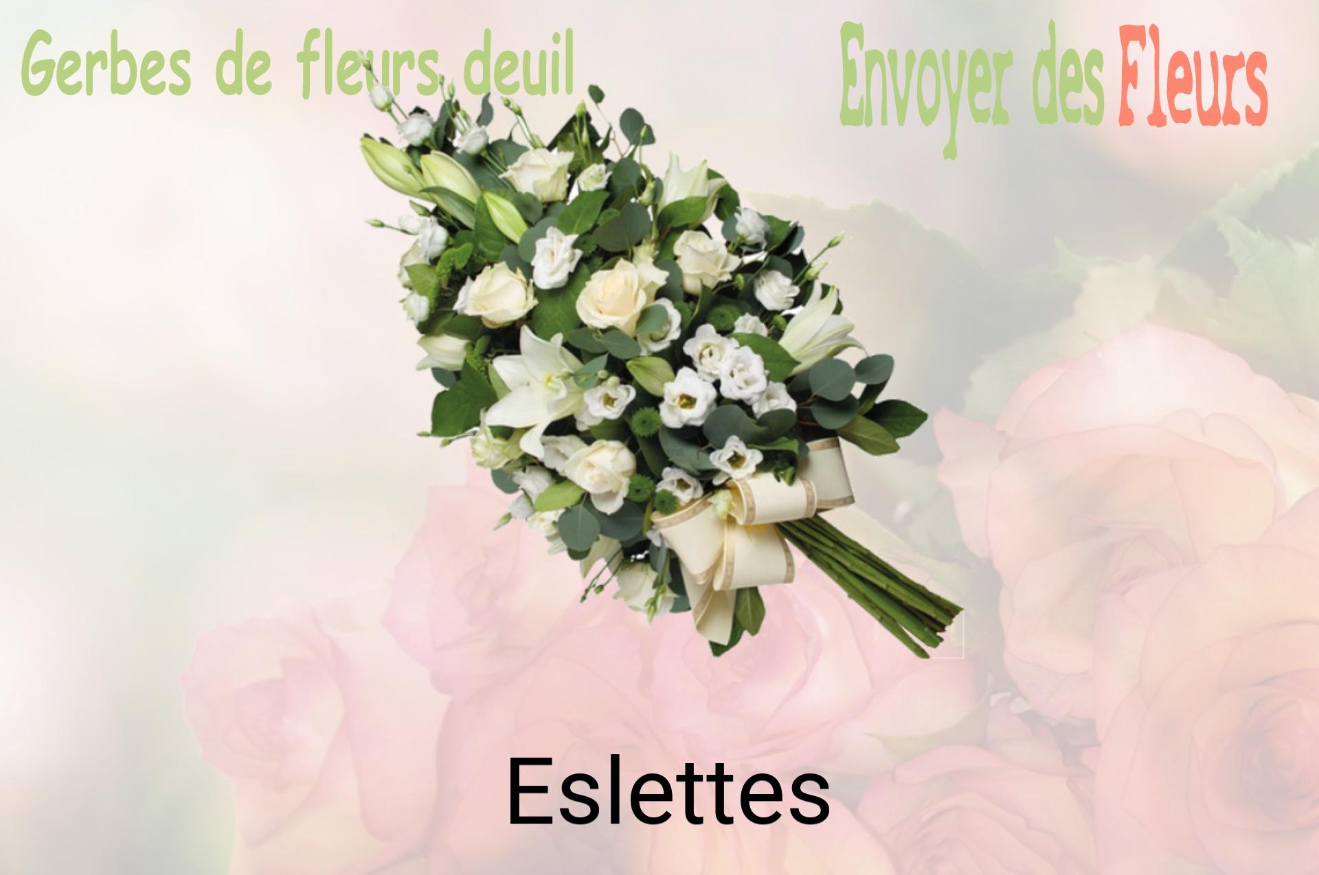 Gerbe de fleurs de deuil livrée à Eslettes